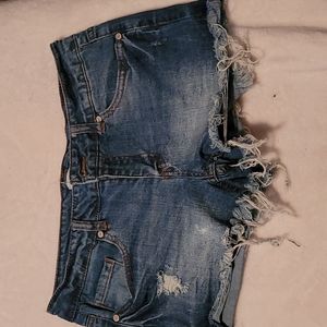 Denim shorts